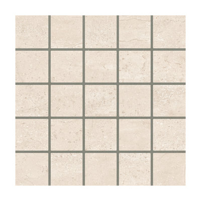 Cala 12x12 in. Warm White Matte Porcelain Square Wall and Floor Tile (10.76 sq ft/case, 11-Pack)