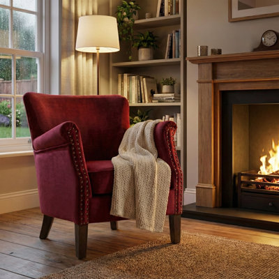 Upholstered Satin Armchair