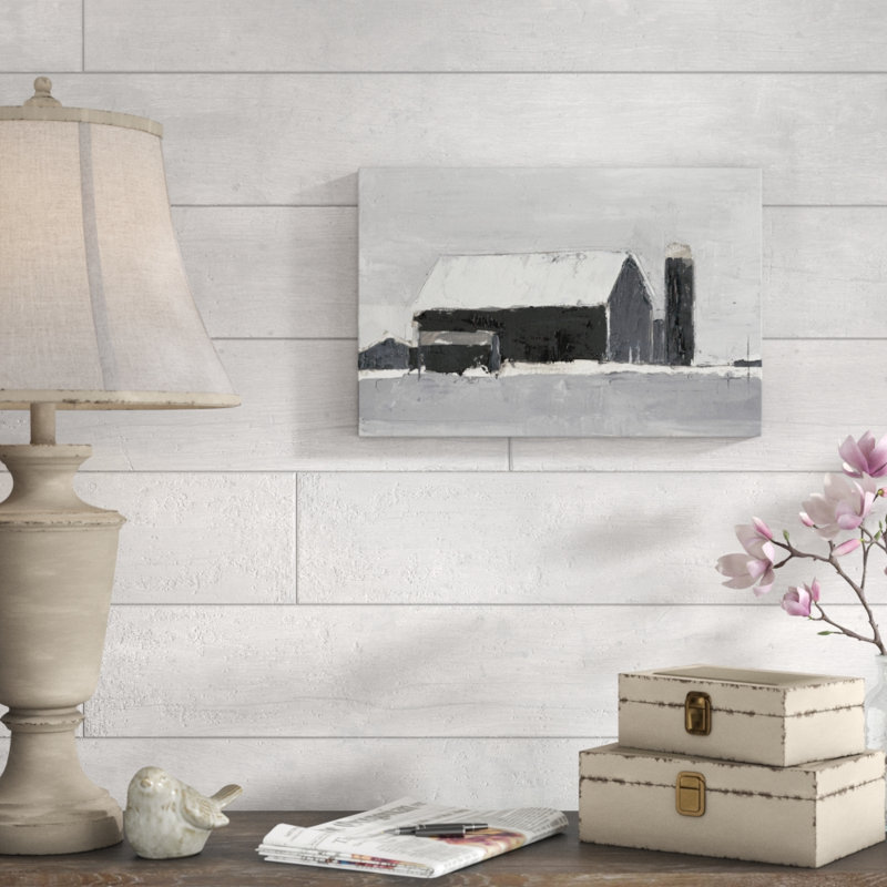 Dynamic Barn I by Ethan Harper - Painting Print, Wrapped Canvas, 20cm H x 30cm W