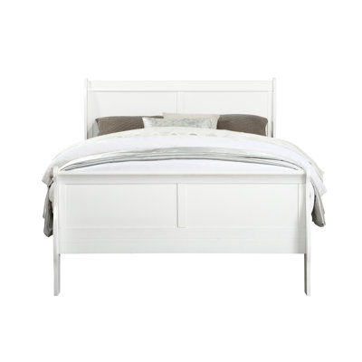 Lit jumeau blanc exquis - Fabriqué à la main en bois massif pour une chambre luxueuse. Élégant et conçu pour durer.