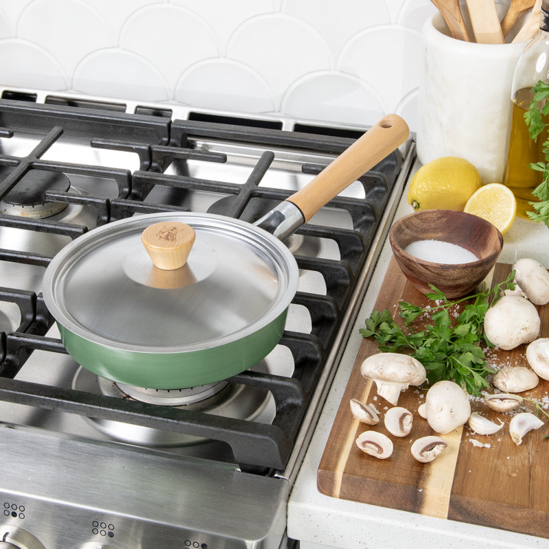Nordic Ware Cardamom Nonstick Frying Pan With Lid, 8"