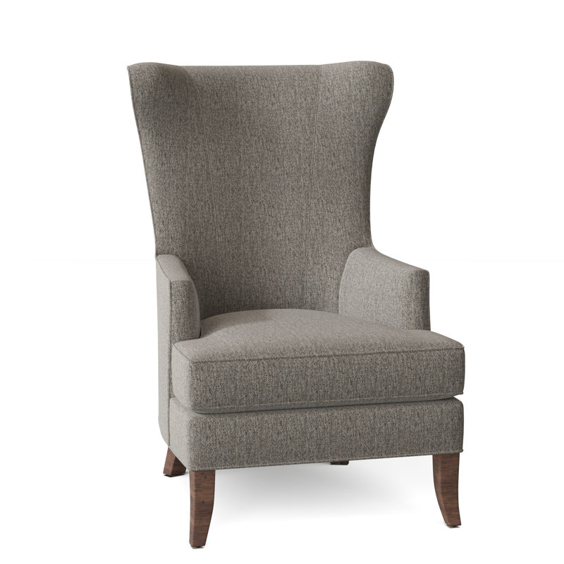 Yates Wingback Chair, Smoke (9508 63), Hazelnut