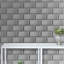Carreau de mosaïque murale en métal 3 po x 6 po-41663654