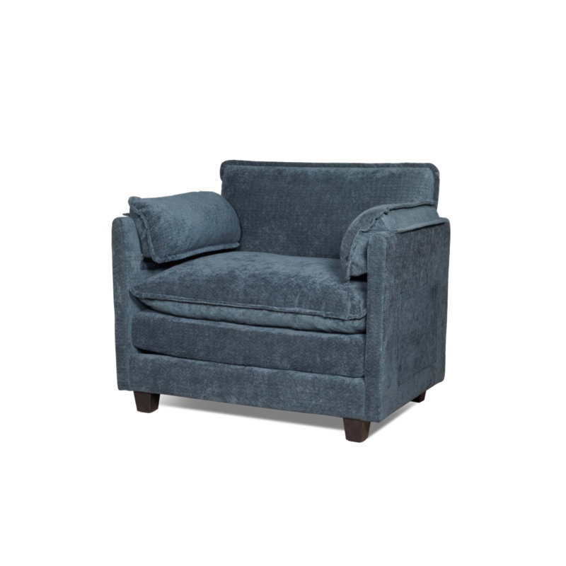 Très grand canapé-lit simple Boucle avec siège plus large, coussin double profond et accoudoirs épais pour un confort et une polyvalence ultimes