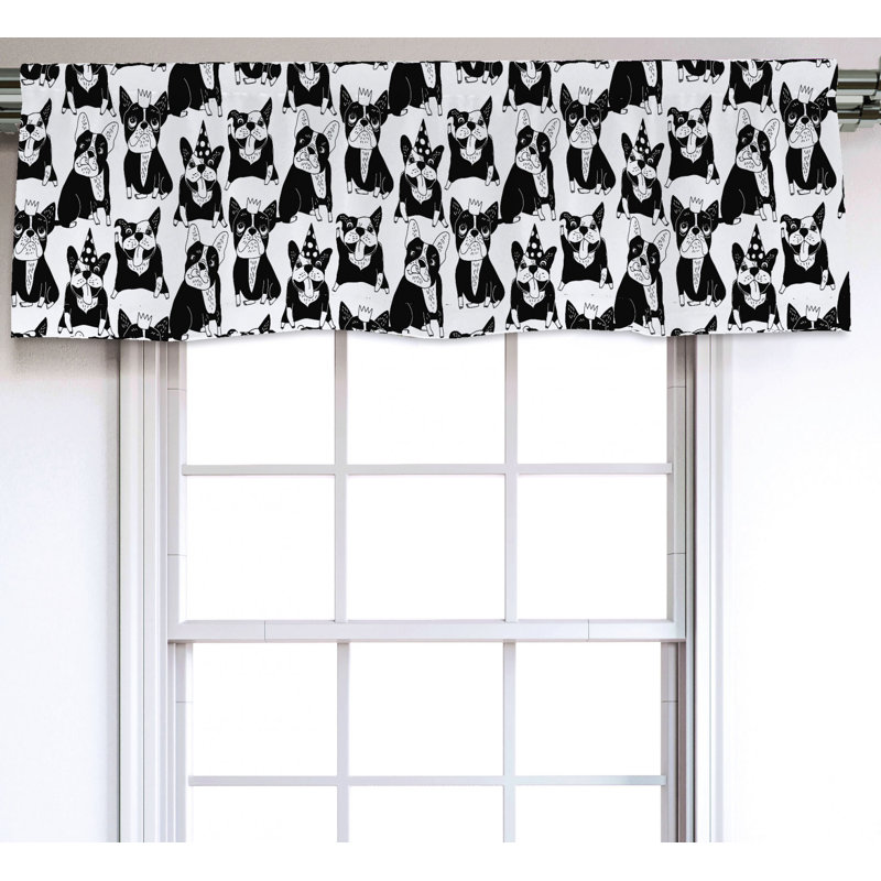 Sateen Ruffled Window Valance