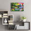 «Is There A Letter For Me» par Bridget Voth, art mural en verre acrylique, 24 po x 16 po