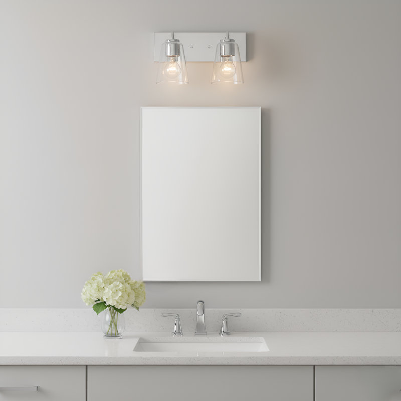 Meuble-lavabo moyen Miles de génération Lighting , Clair, Chrome