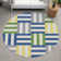 Machine Washable Indoor/Outdoor Aten ACN2332 Geometric Rug
