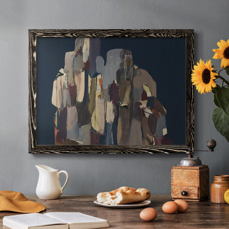 Sans titre, reproduction sur toile encadrée, Noir, H 22 po x l 32 po x P 1,5 po