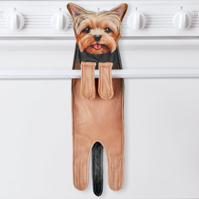 Adorable Dog-Shaped Hanging Kitchen Towel