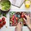 Multicolore planche à découper en verre trempé Ambesonne