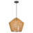1-Light Pendant Light Single Hemp Rope