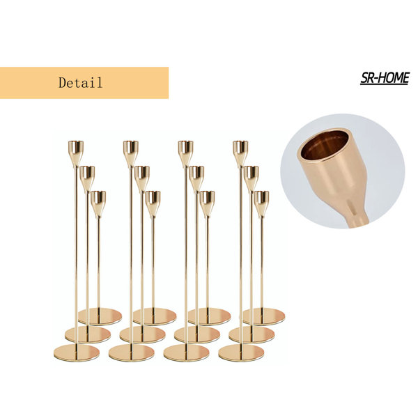 SR-HOME 9.4'' H Metal Candlestick