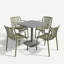 4 - Person Steel Dining Set-553878866-553878862