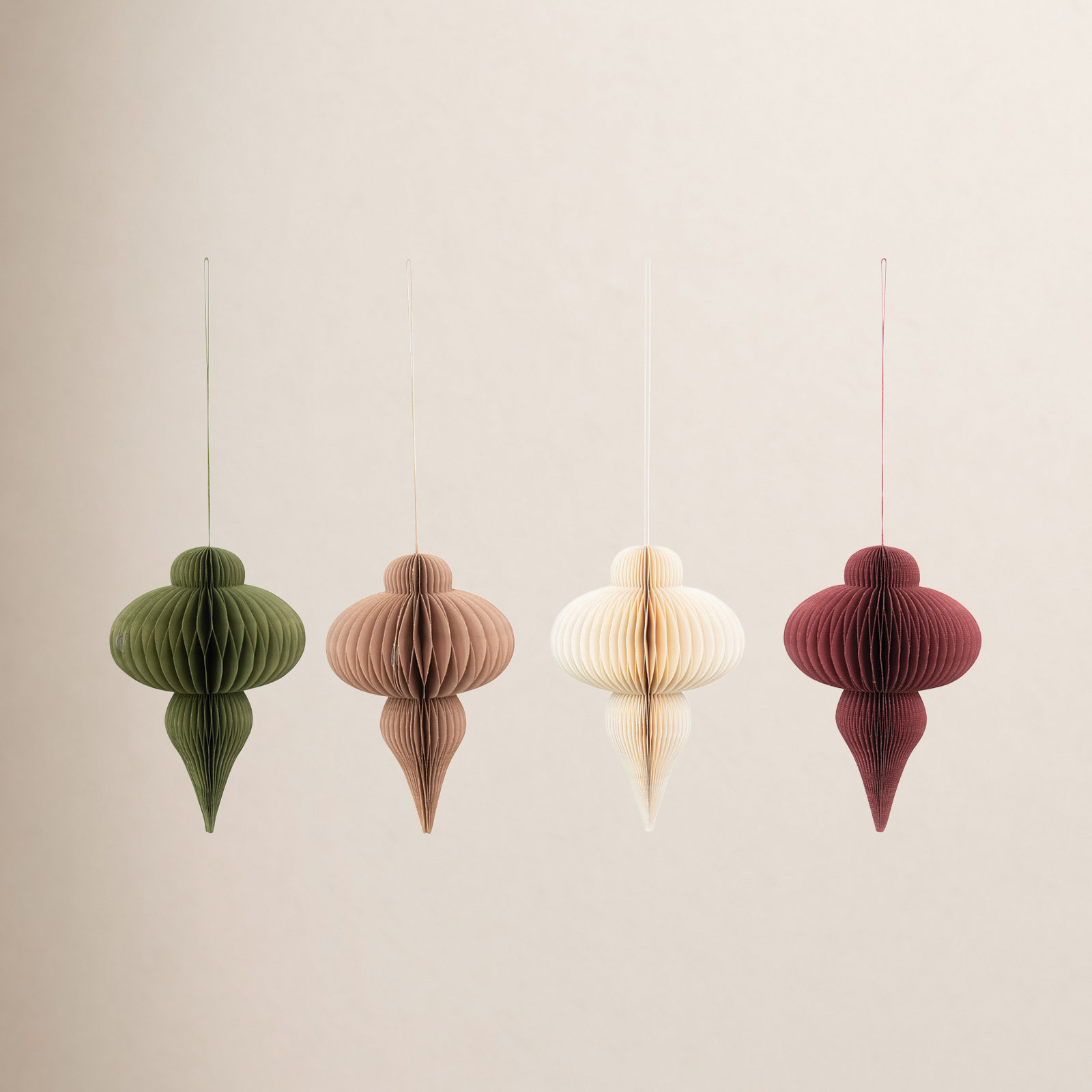 12'' Paper Shatterproof Finial Ornament