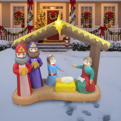 8ft Holiday Nativity Christmas Inflatable