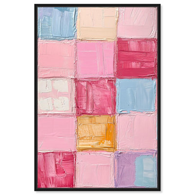 «Color Squares II», toile abstraite géométrique par 