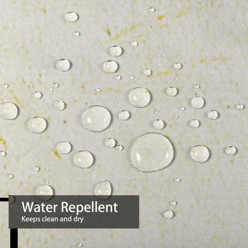 Rideau de douche victorien à motif grunge rétro avec 12 crochets, L 72 po x l 84 po