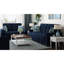 Microfibre bleue avec fonction de rangement. Tendance et pratique. Assemblage simple requis. Pour les petits espaces. Fabrication turque de qualité. 600 lb de poids. Coussins. Nettoyer les taches