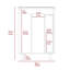 Ensemble de salle de bain 2 pièces blanc