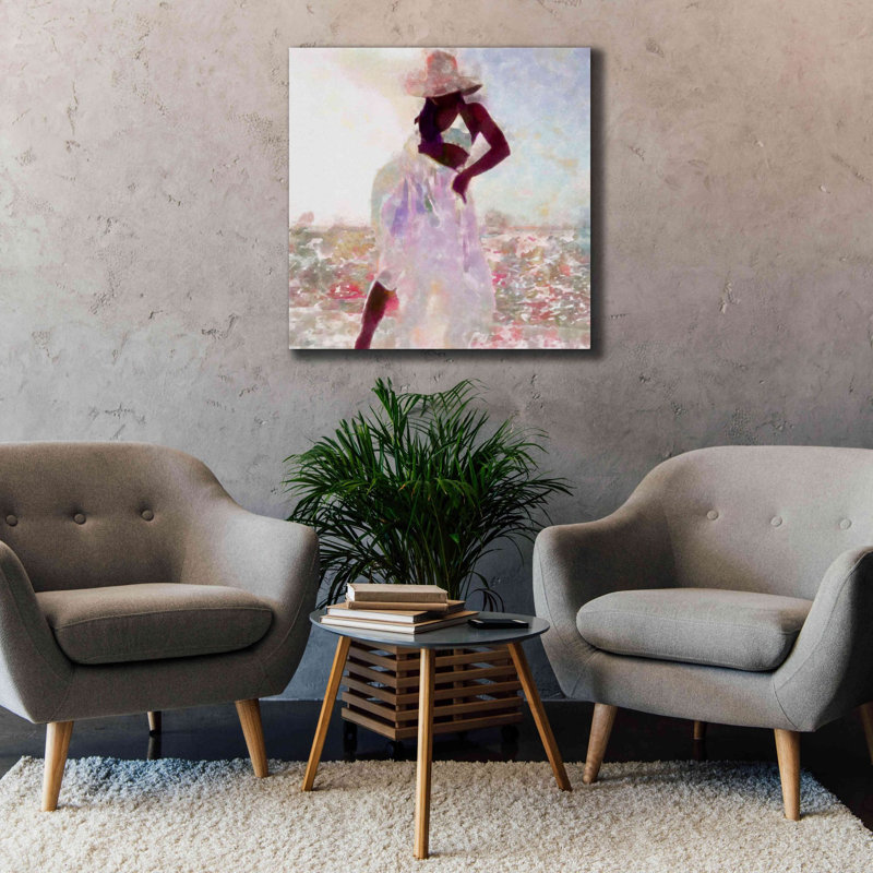 «Her Colorful Dance I» par Alonzo Saunders, estampe numérique sur toile, H 37 po x l 37 po x P 1,5 po