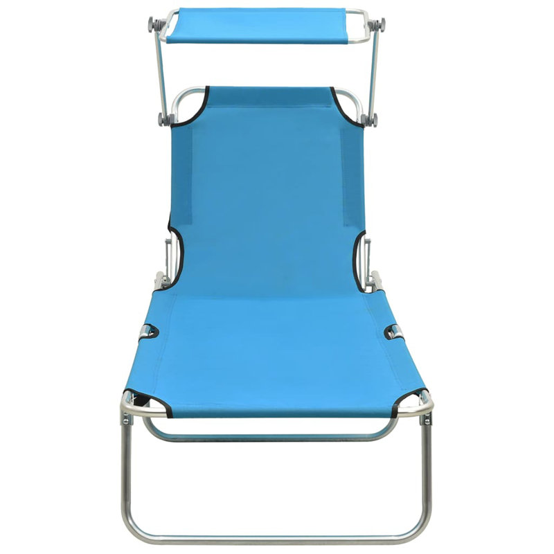 Chaise longue simple Tierra 75,4 po, Light Blue