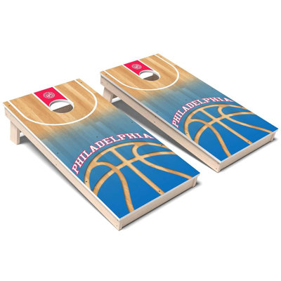 Philadelphia Basketball All-Weather Composite Cornhole Board Set