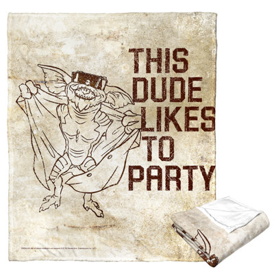 Warner Bros. Gremlins Party Animal Silk Touch Throw Blanket, Mischievous Creature Humor, 50x60 Inches