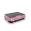 Machine d'exercice à plaque vibrante pour tout le corps, plateforme de remise en forme compacte avec ABS et plateforme en caoutchouc, rose rouge