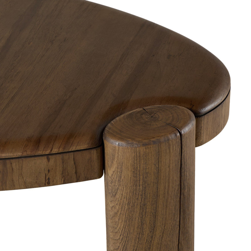 Kamira Oval Coffee Table-Dark Spalted Primavera
