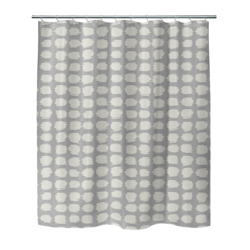 Rideau de douche ultra-mince à pois, Gris