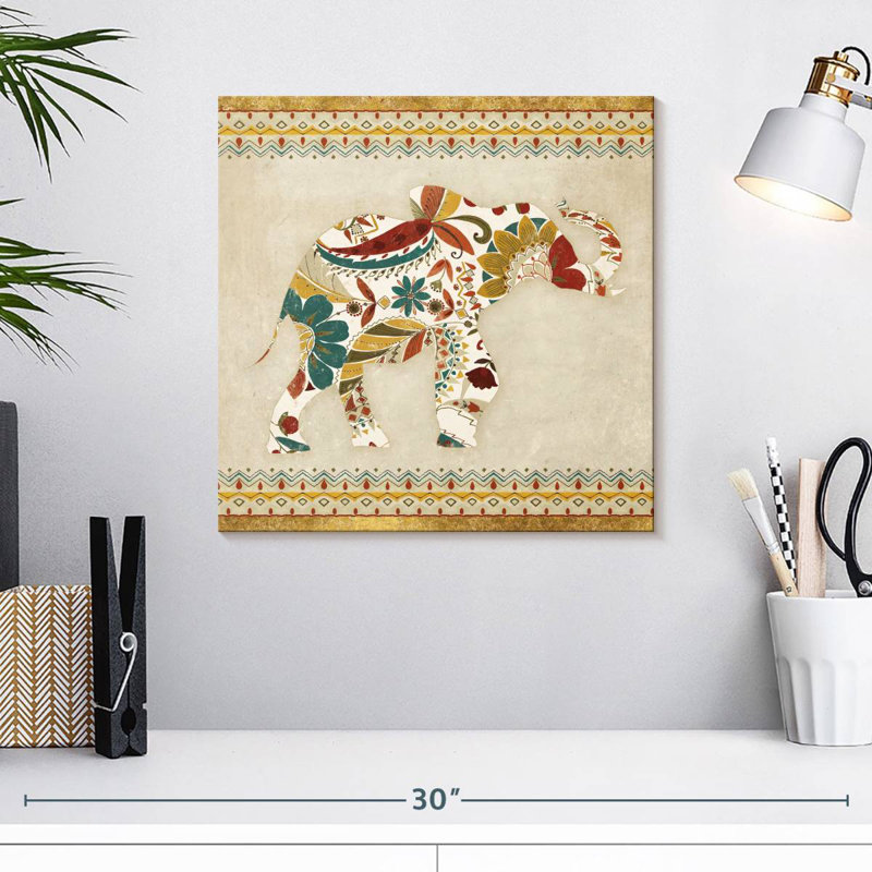 Éléphant bohème Brampt I, H 16 po x l 16 po