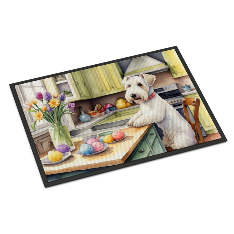 Paillasson Decorating Pâques Sealyham Terrier, L 24 po x L 36 po