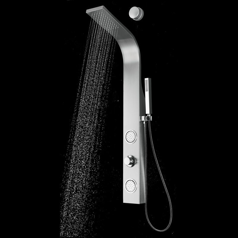 44'' Stainless Steel Shower Panel with Adjustable Head