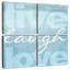 Tergel Live Laugh Love - bleu-109086160