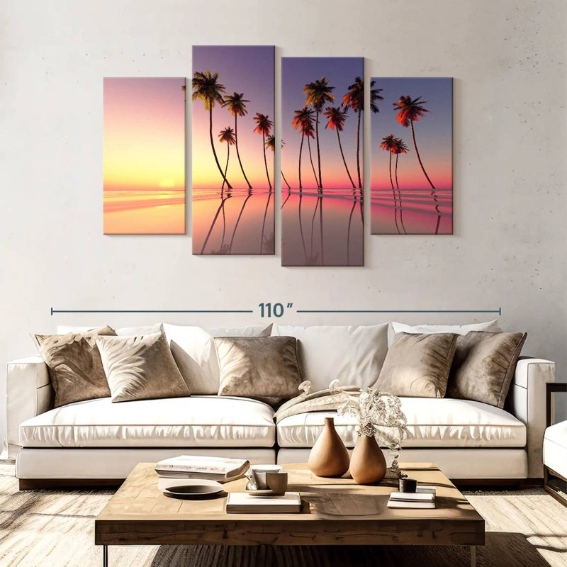 Gillard Palm Trees Pink Sunset