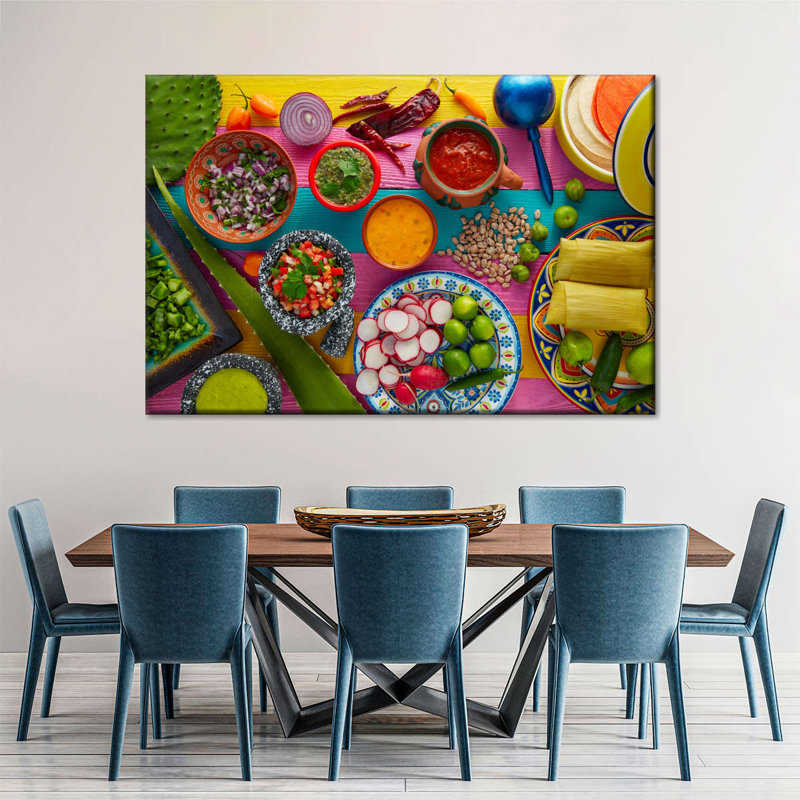 " Mexican Flavors ", 24" H x 36" W x 1.25" D