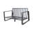 Double & Rectangular Coffee Table #5453. Comfy Milky White Cushions. Aluminium Frame For Stability. Spacious Decorative Items Durability. Practical And