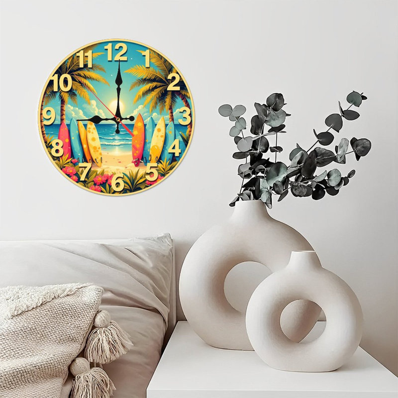 Horloge murale plage
