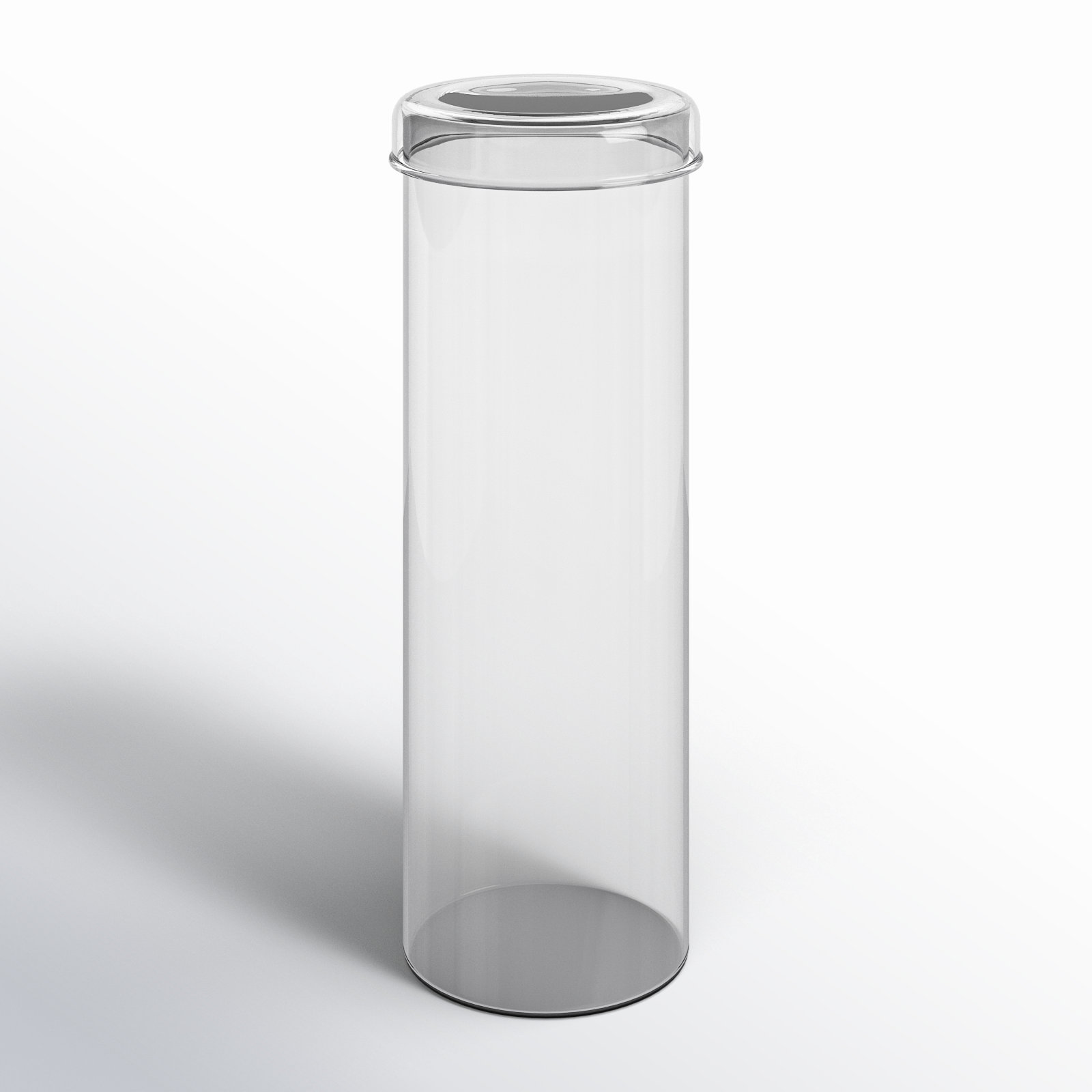 Bina Glass Table Vase, Transparent, 6.25" H x 4.75" W x 4.75" D