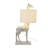 Lia Resin Giraffe Table Lamp with Linen Shade-1702054710