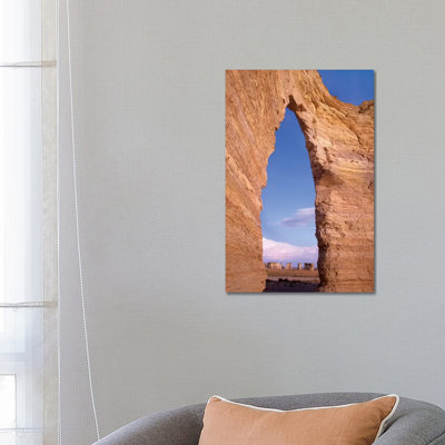 Arch In Monument Rocks National Landmark, Kansas I by Tim Fitzharris - Wrapped Canvas Print