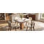 Ensemble de salle à manger en pierre frittée 7 pièces avec 6 chaises rembourrées Fairmont-135820584