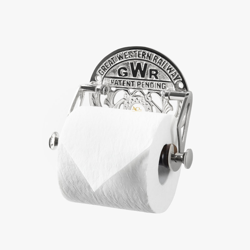 Agner Wall Mounted Toilet Paper Holder, Chrome