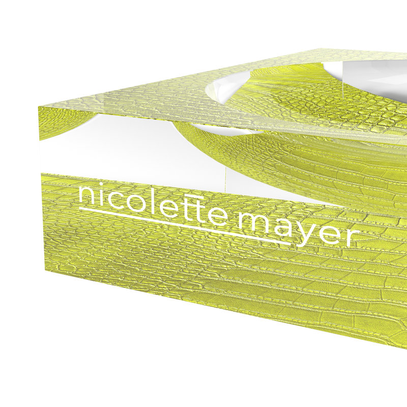 Crocodile Acrylic Candy Catchall Dish, Key Lime