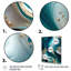 Géode abstraite turquoise III - art mural abstrait en marbre-86807092-86807089