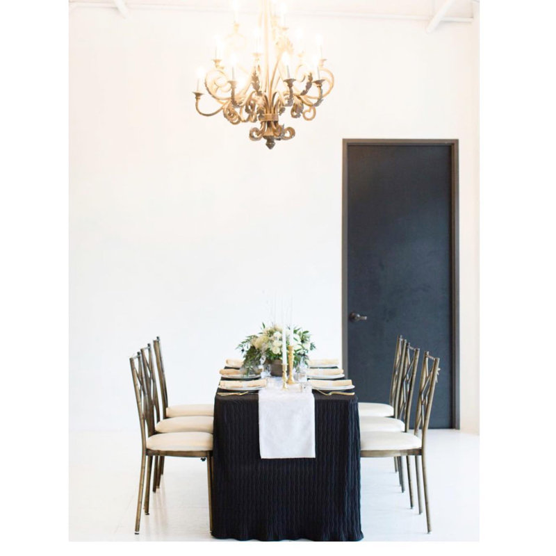 The Folding Tablecloth, Black, 72" L x 30" W