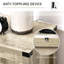 Garde-manger autoportant Enochs avec tablette réglable pour le salon, bois-326914277