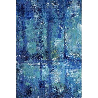" Blue Reflection Triptych I " by Timothy O' Toole Painting Print
