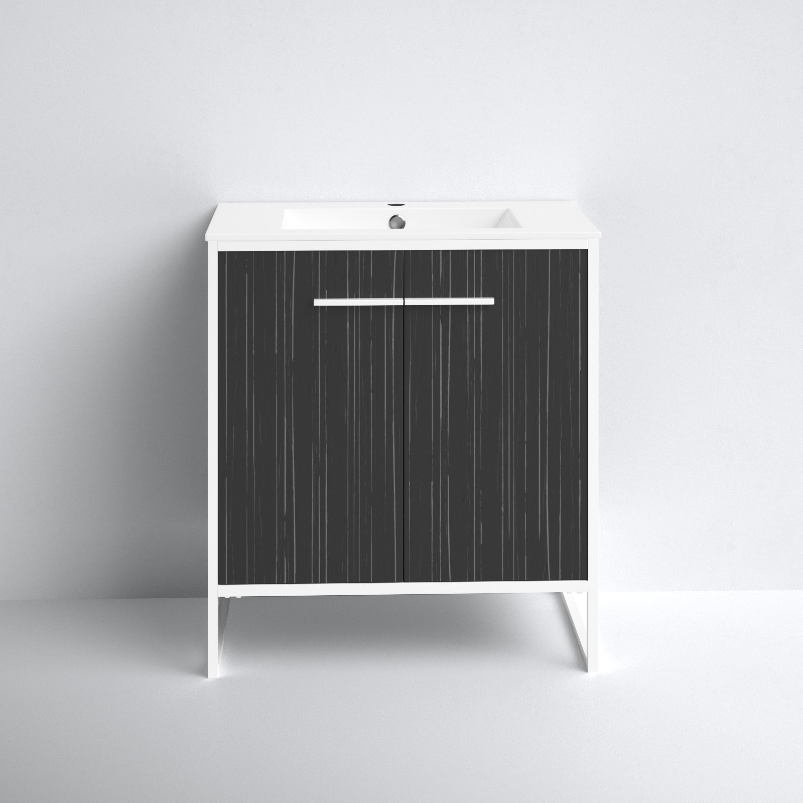 Saray 30'' Single Bathroom Vanity, Dawn Gray
